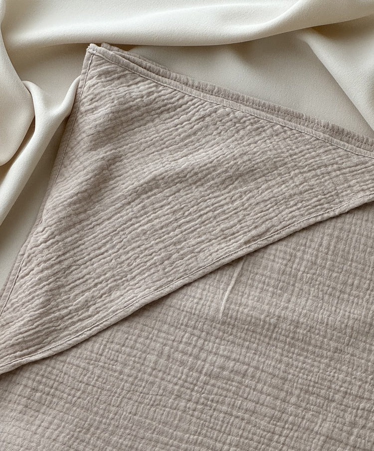 Swaddle with hood 80x80 Cocoa Milk