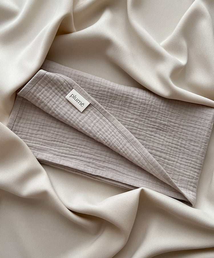 Light Grey Muslin Diaper