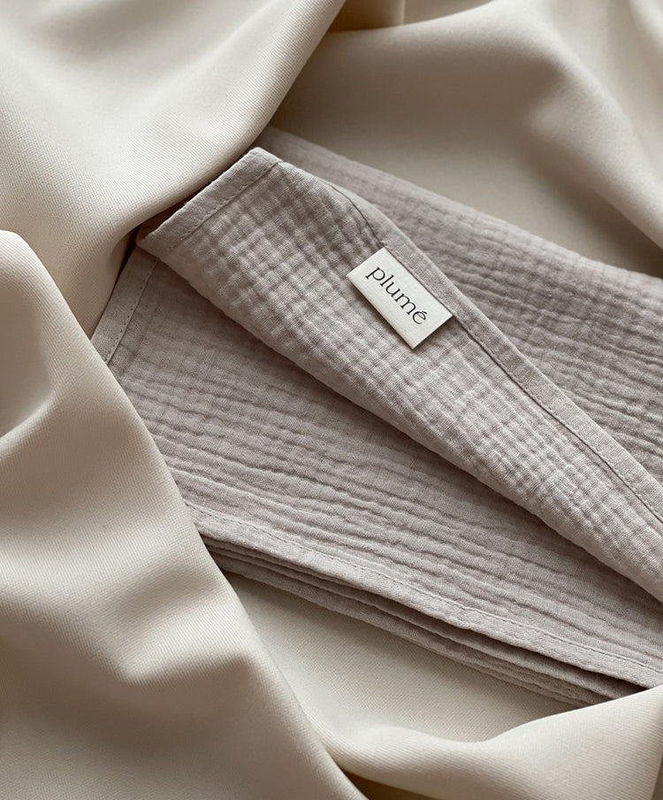 Light Grey Muslin Diaper