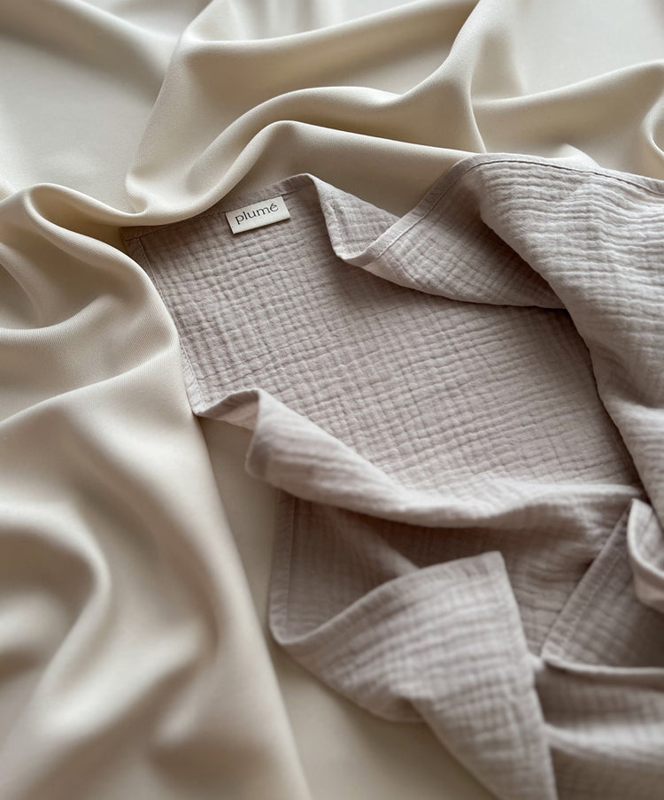 Light Grey Muslin Diaper