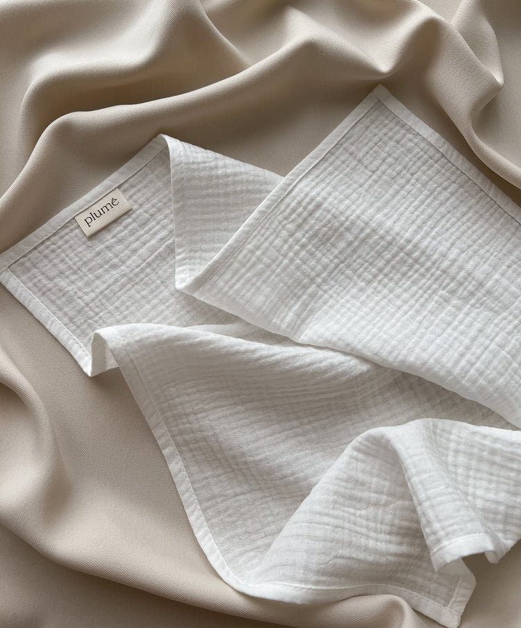 Cream muslin diaper