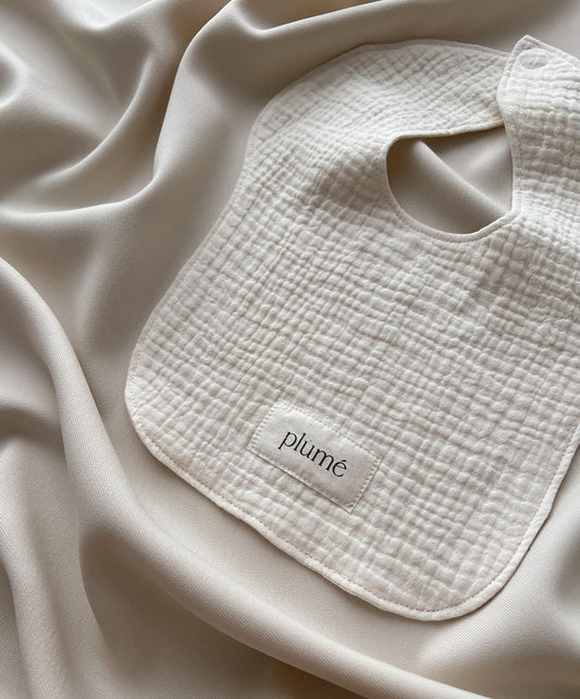 Vanilla Muslin Bib